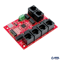 xPoE‑6‑11‑OF – 6‑portowy switch PoE 10/100 Mbps (5× PoE OUT + 1× Uplink)