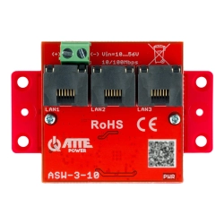 ASW‑3‑10 – 3‑portowy switch LAN 10/100 Mbps,