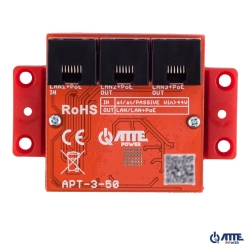 APT‑3‑50 – 3‑portowy switch PoE 10/100/1000 Mbps (extender LAN+PoE),