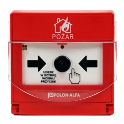 ROP‑4001MH – adresowalny, zewnętrzny ręczny ostrzegacz pożarowy POLON‑ALFA