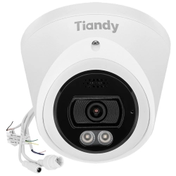 Tiandy TC‑C38XQ V4.2 – Kamera kopułowa IP 8 Mpx 4K UHD, 2.8 mm, IR 30 m, LED 15 m, WDR 120 dB, AI