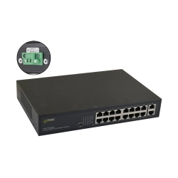 Switch PoE 16-portowy S116WP bez zasilacza do 16 kamer IP