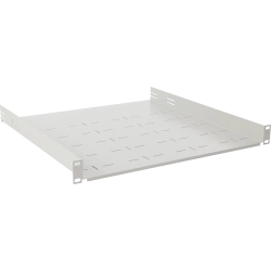Półka doczołowa 1U z podporą tylną, do szaf RACK 19’’ 445x460, szara RAPD-1U460-G