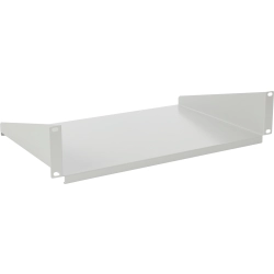 Półka doczołowa 2U uniwersalna, 440×300 do szaf RACK 19” szara RAPD2-G