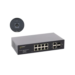 Switch PoE 12-portowy SFG108 bez zasilacza do 8 kamer IP