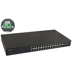 Switch PoE 24-portowy SF124WP bez zasilacza do 24 kamer IP