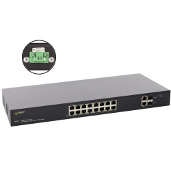 Switch PoE 16-portowy SFG116WP bez zasilacza do 16 kamer IP