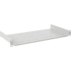 Półka doczołowa 1U z podporą tylną, do szaf RACK 19’’ 445x235, szara RAPD-1U235-G
