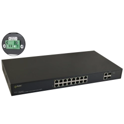 Switch PoE 16-portowy SF116WP bez zasilacza do 16 kamer IP