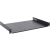 Półka doczołowa 1U z podporą tylną, do szaf RACK 19’’ 445x305, czarna RAPD-1U305-B