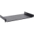 Półka doczołowa 1U z podporą tylną, do szaf RACK 19’’ 445x235, czarna RAPD-1U235-B